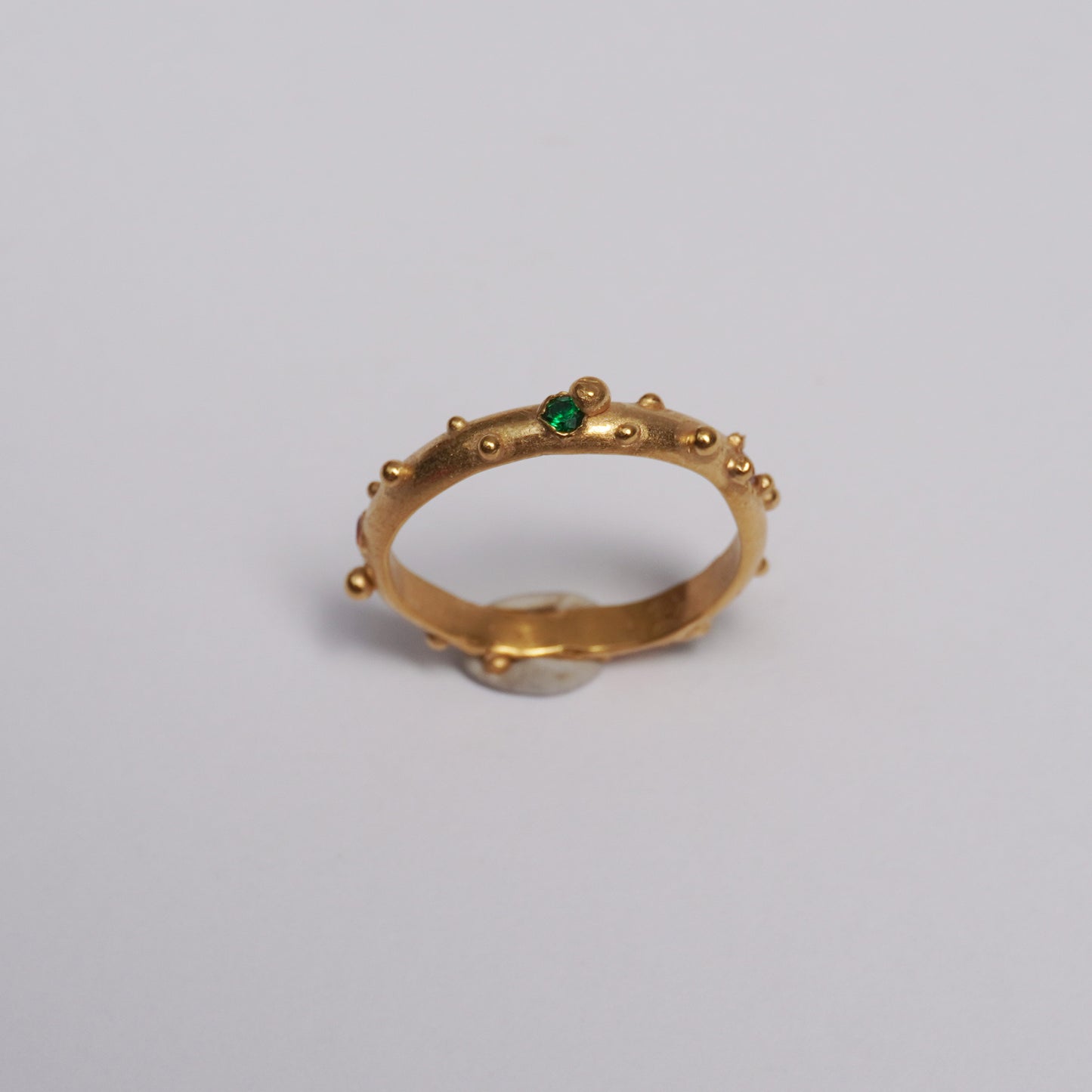 Delicate Ring with 3 Colored Stones – Unique Piece | New Faith