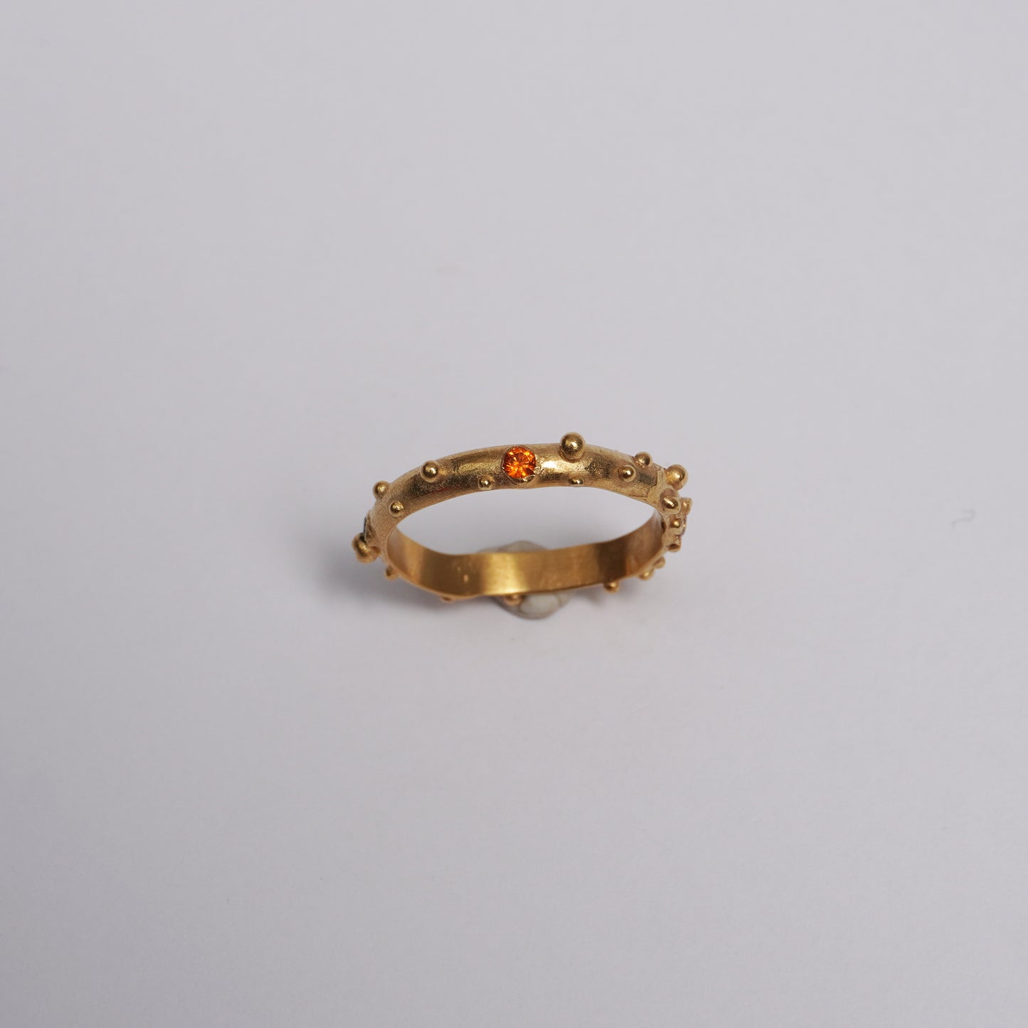 Delicate Ring with 3 Colored Stones – Unique Piece | New Faith