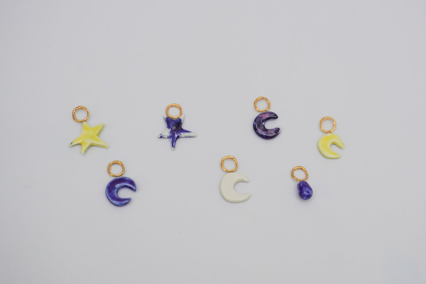 Scintille lunari - Porcelain pendant