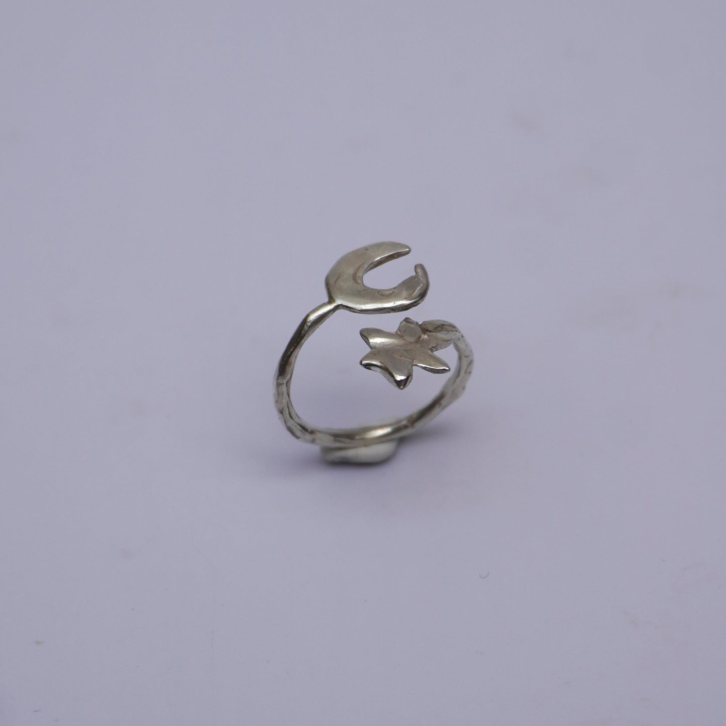 Star and Moon Connection Ring