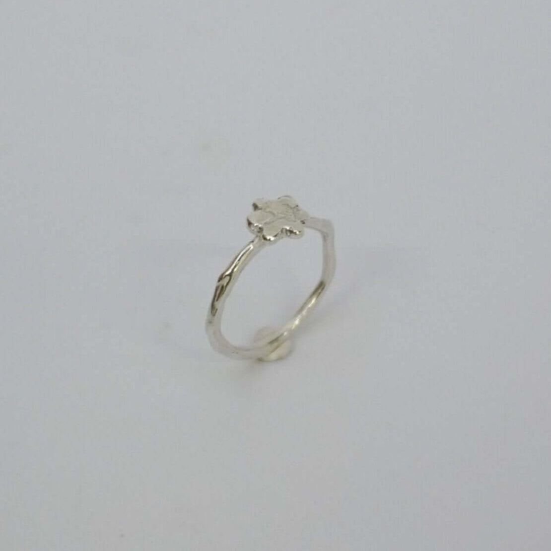 Little Things Metal Ring kindness silver, organic-shaped