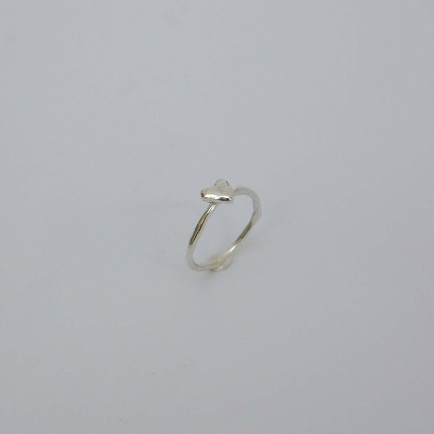 Little Things Metal Ring love silver organic-shaped