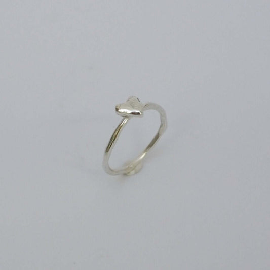 Little Things Metal Ring love silver organic-shaped