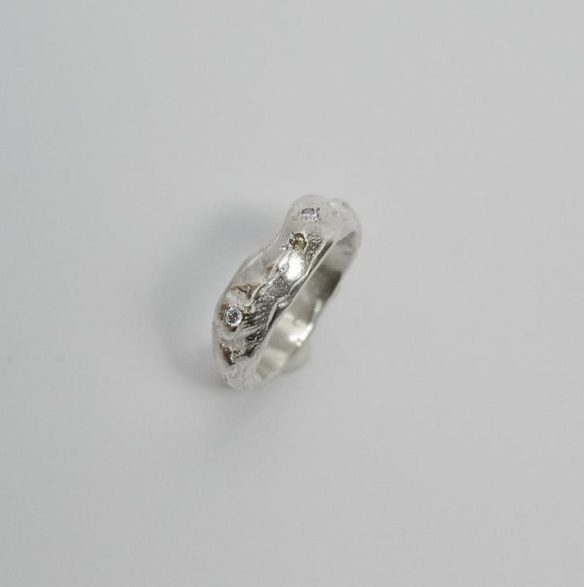 Unique Handmade Silver Ring - Courants - Premium sterling silver