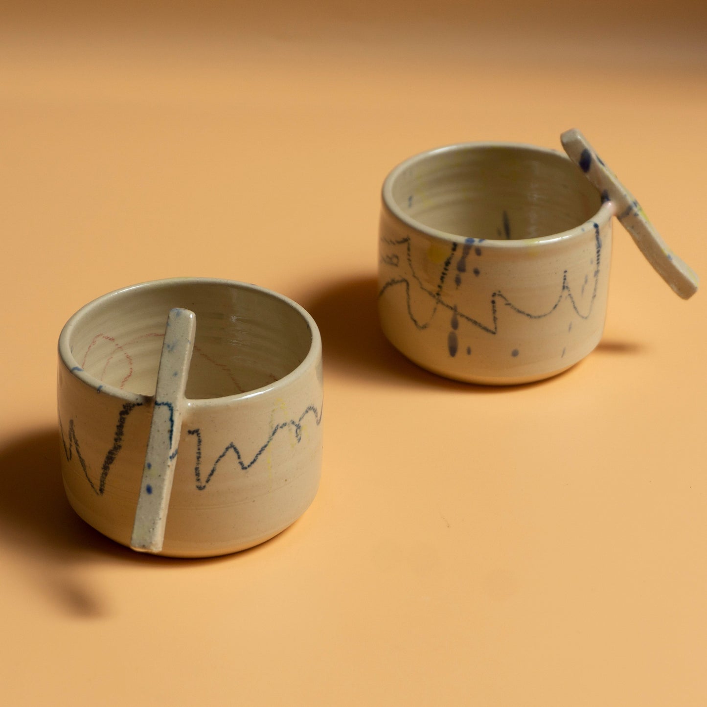 CONTREPOIDS handmade ceramics espresso cup.