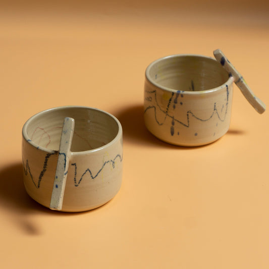 CONTREPOIDS handmade ceramics espresso cup.