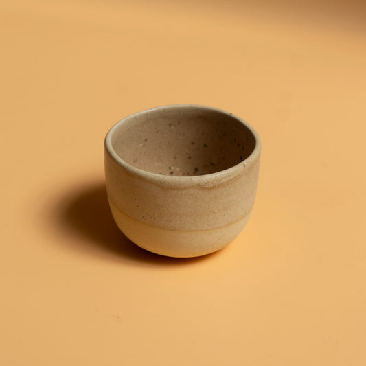 FLAT WHITE handmade ceramic cup.