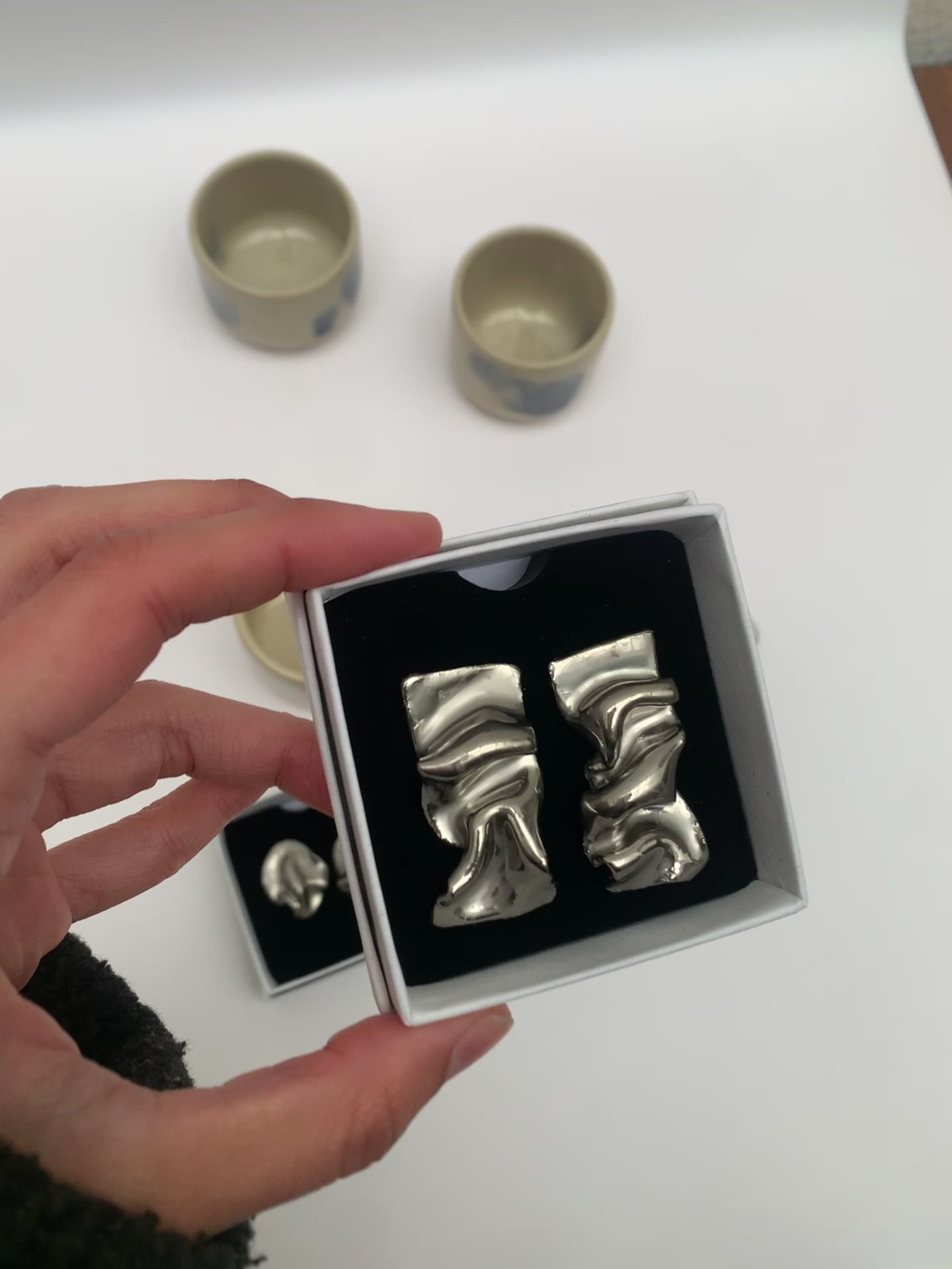 Courageously Vulnerable. Handmade Porcelain Earrings