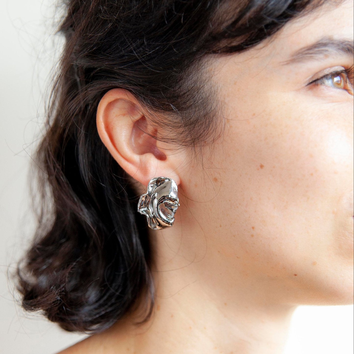 resilience earring indomitable grace silver porcelain
