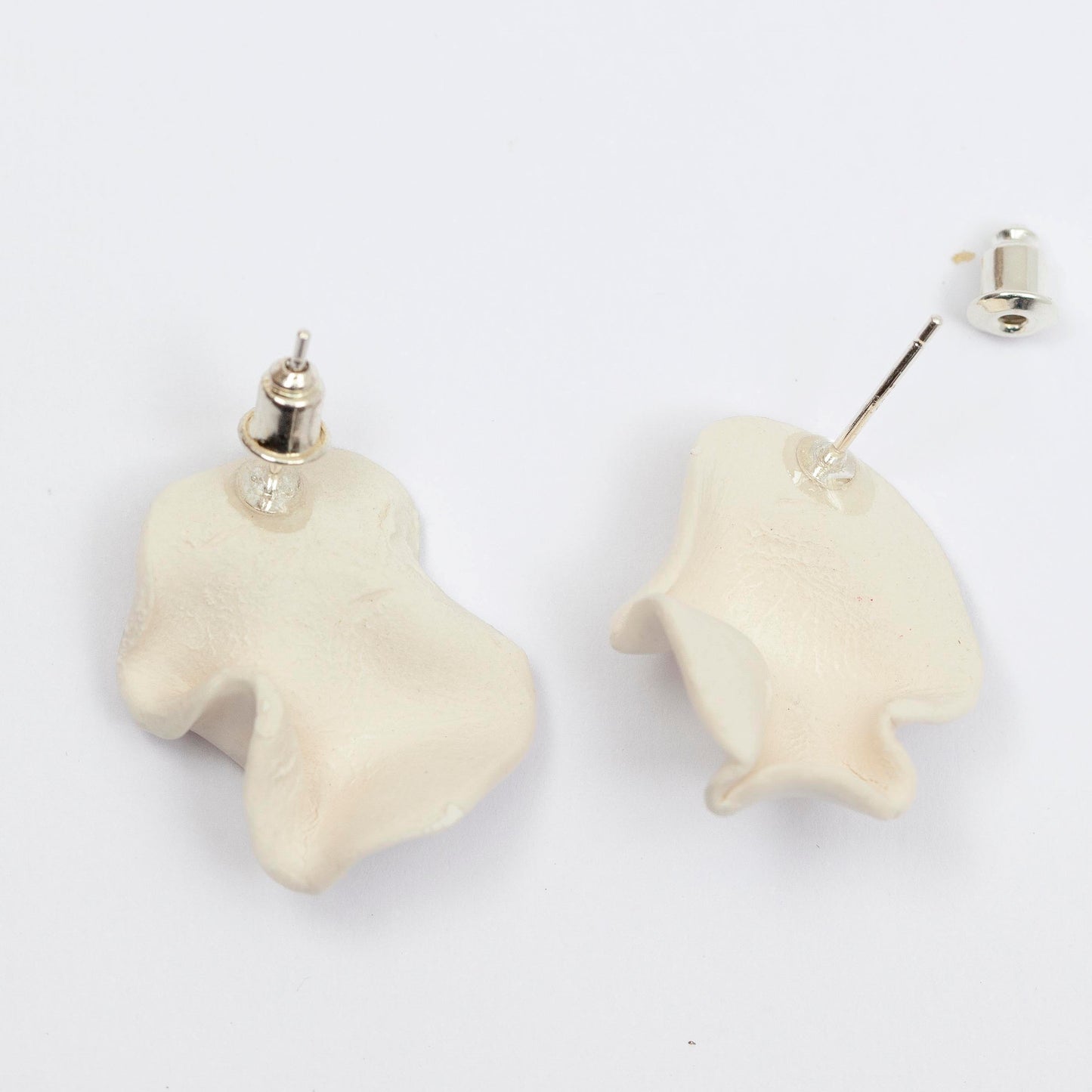 silent strenght handmade porcelain earrings