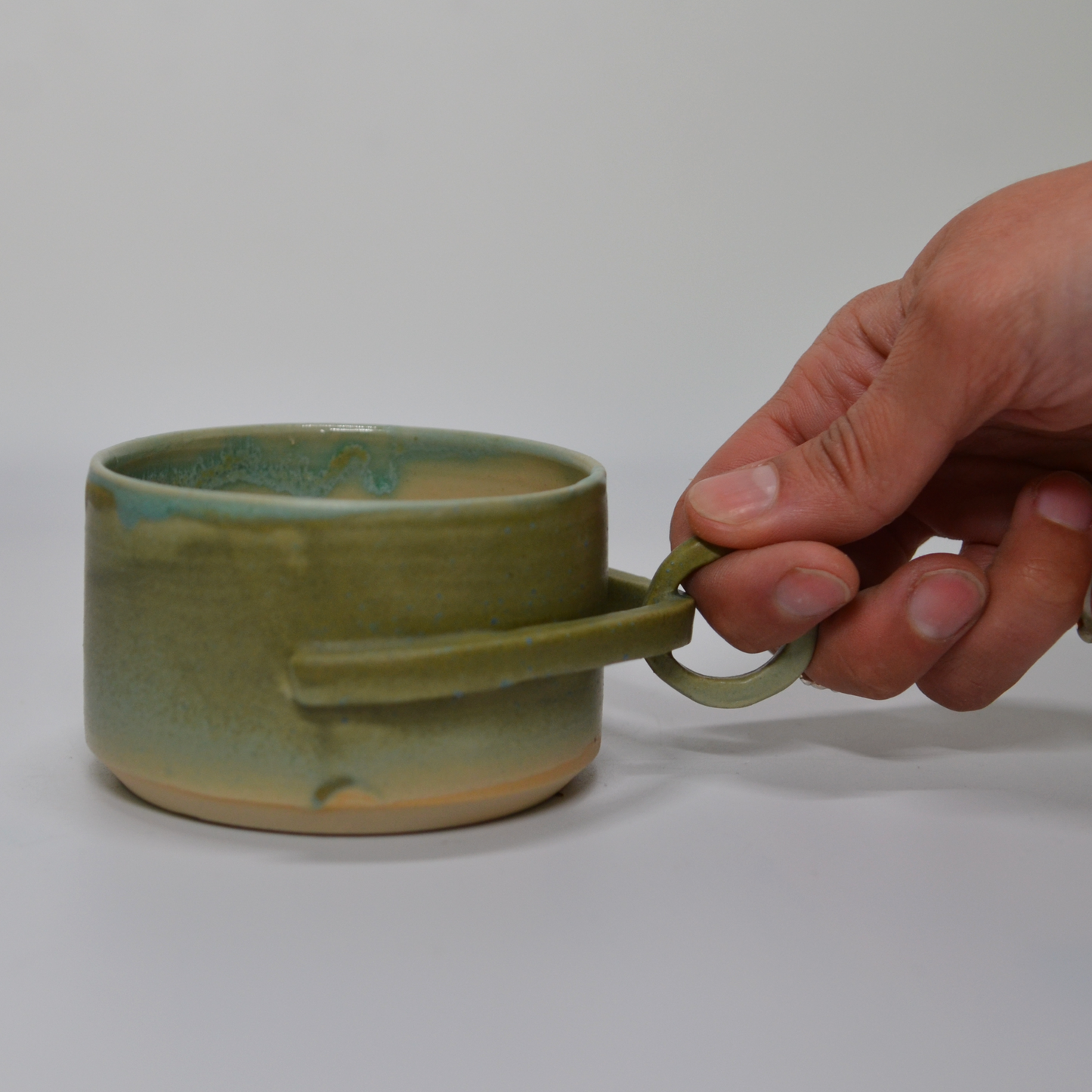 TOUCH-ME-NOT handmade ceramic mug.