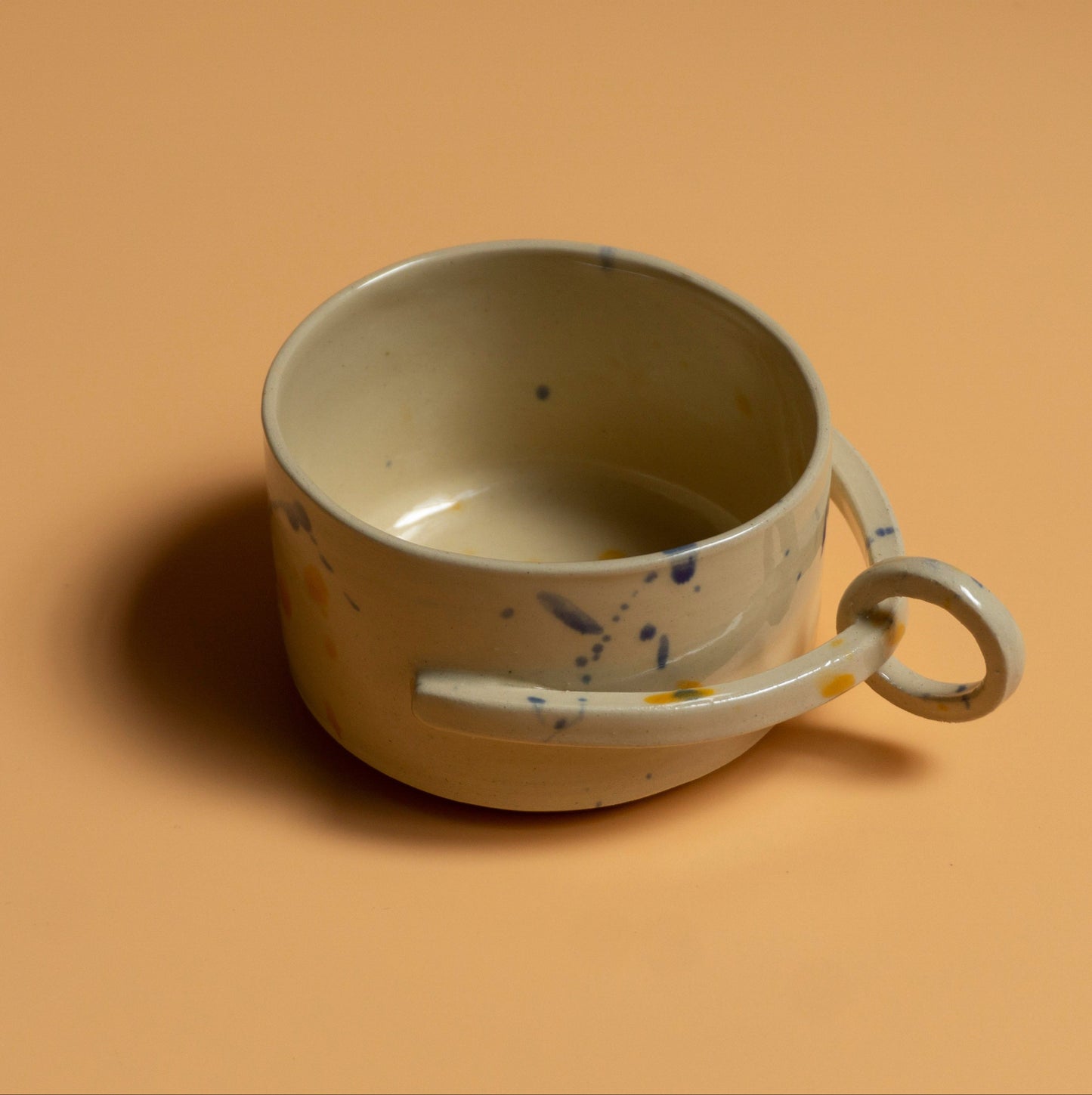 TOUCH-ME-NOT handmade ceramic mug.