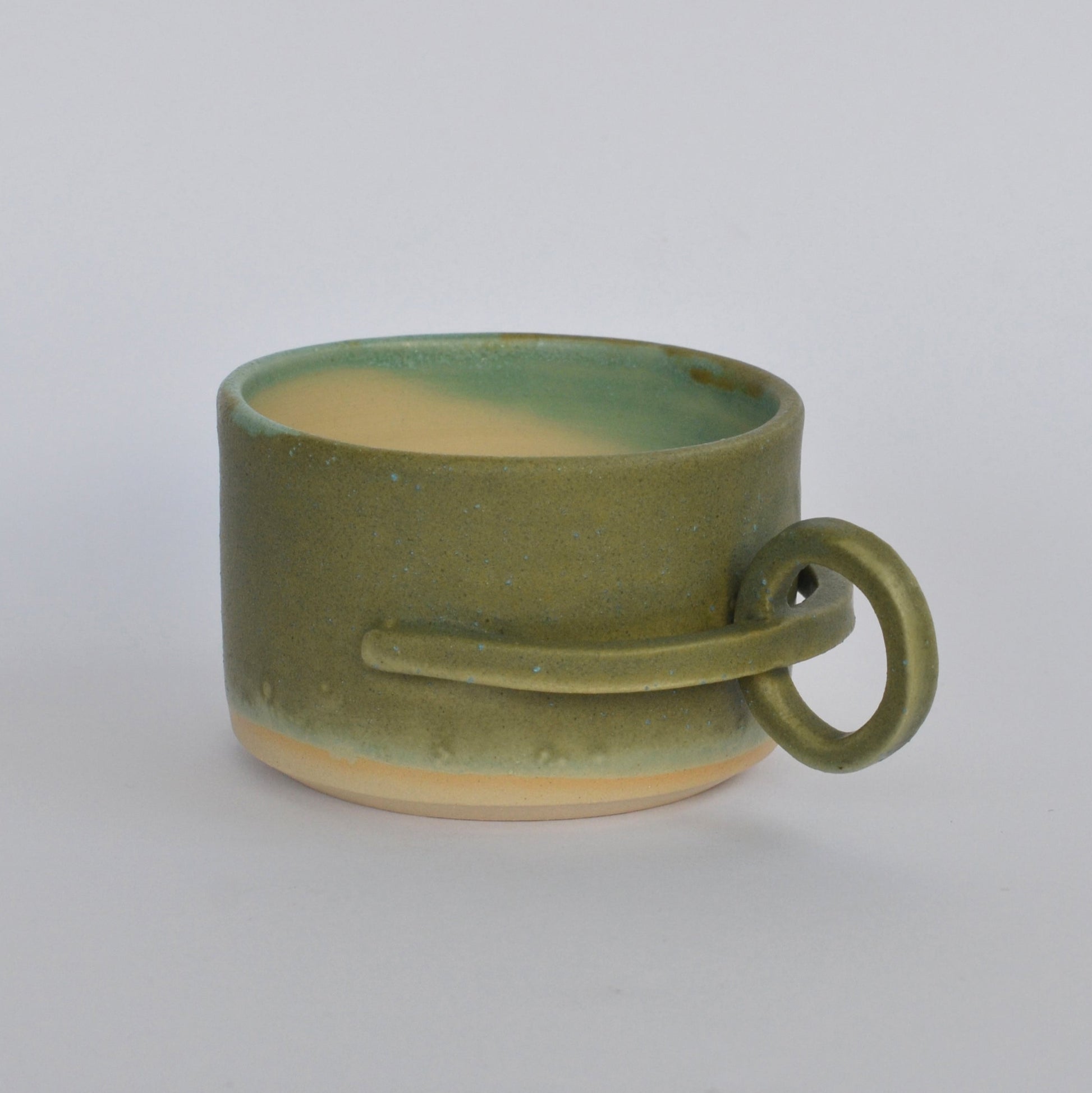 TOUCH-ME-NOT handmade ceramic mug.