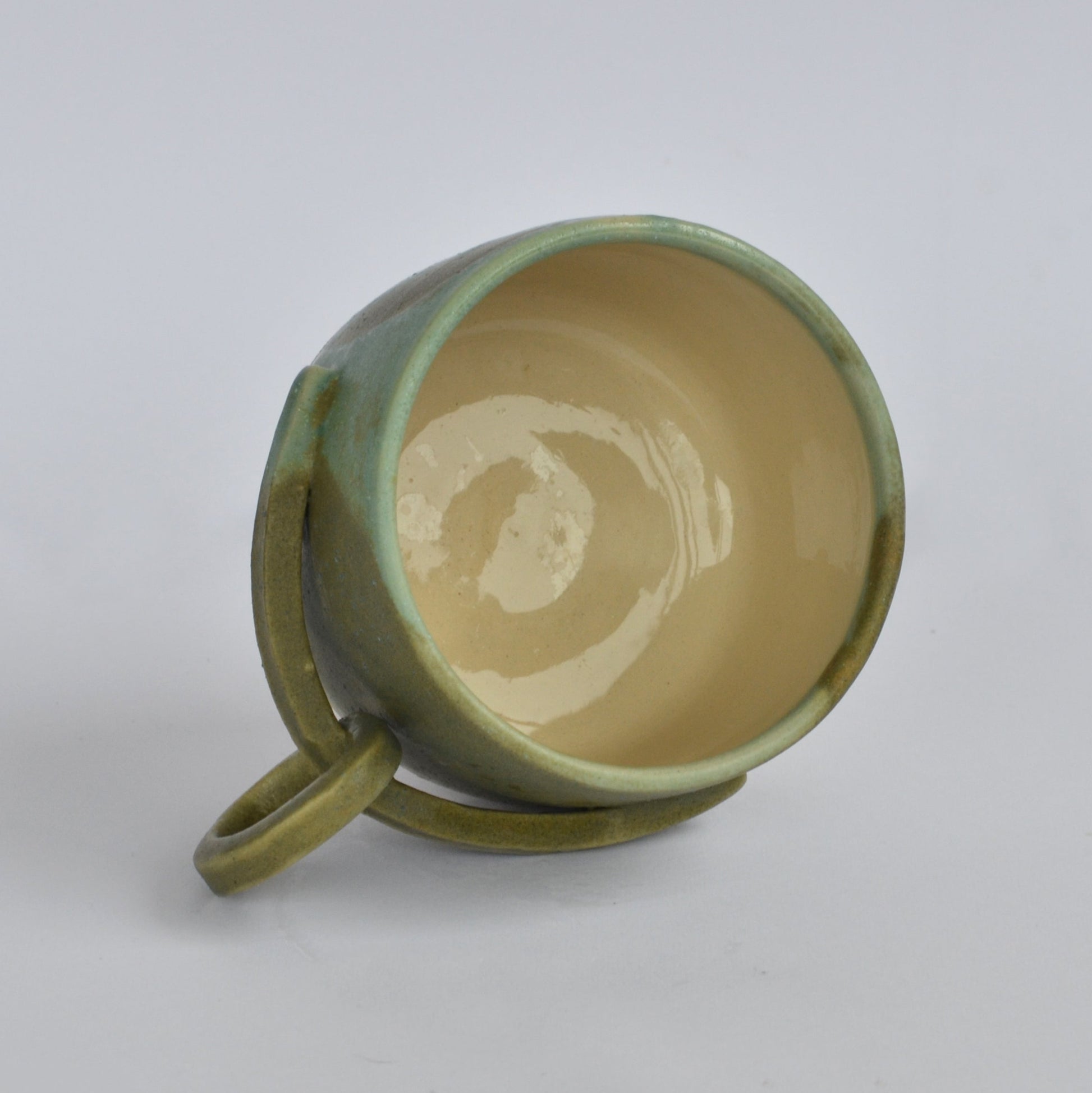 TOUCH-ME-NOT handmade ceramic mug.