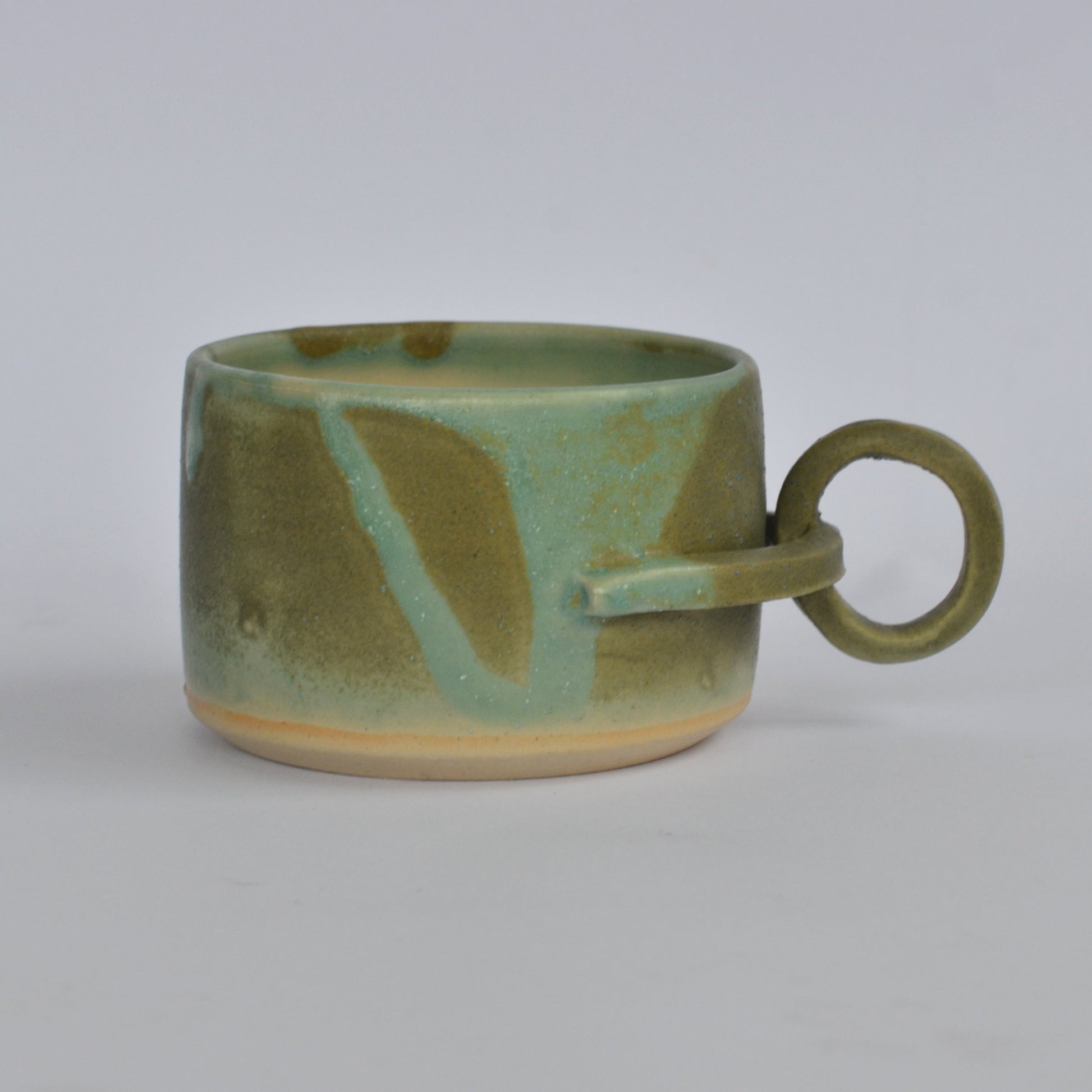 TOUCH-ME-NOT handmade ceramic mug.