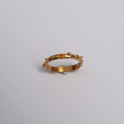Delicate Ring with 3 Colored Stones – Unique Piece | New Faith