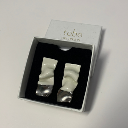 Courageously Vulnerable. Handmade Porcelain Earrings
