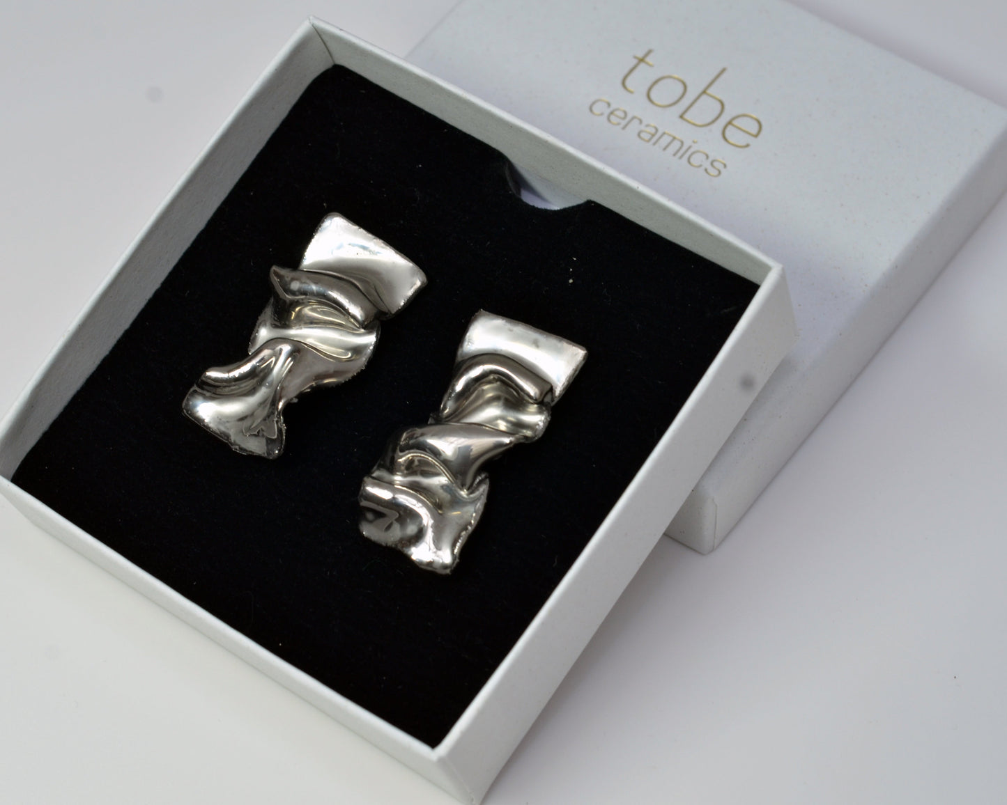 Courageously Vulnerable. Handmade Porcelain Earrings