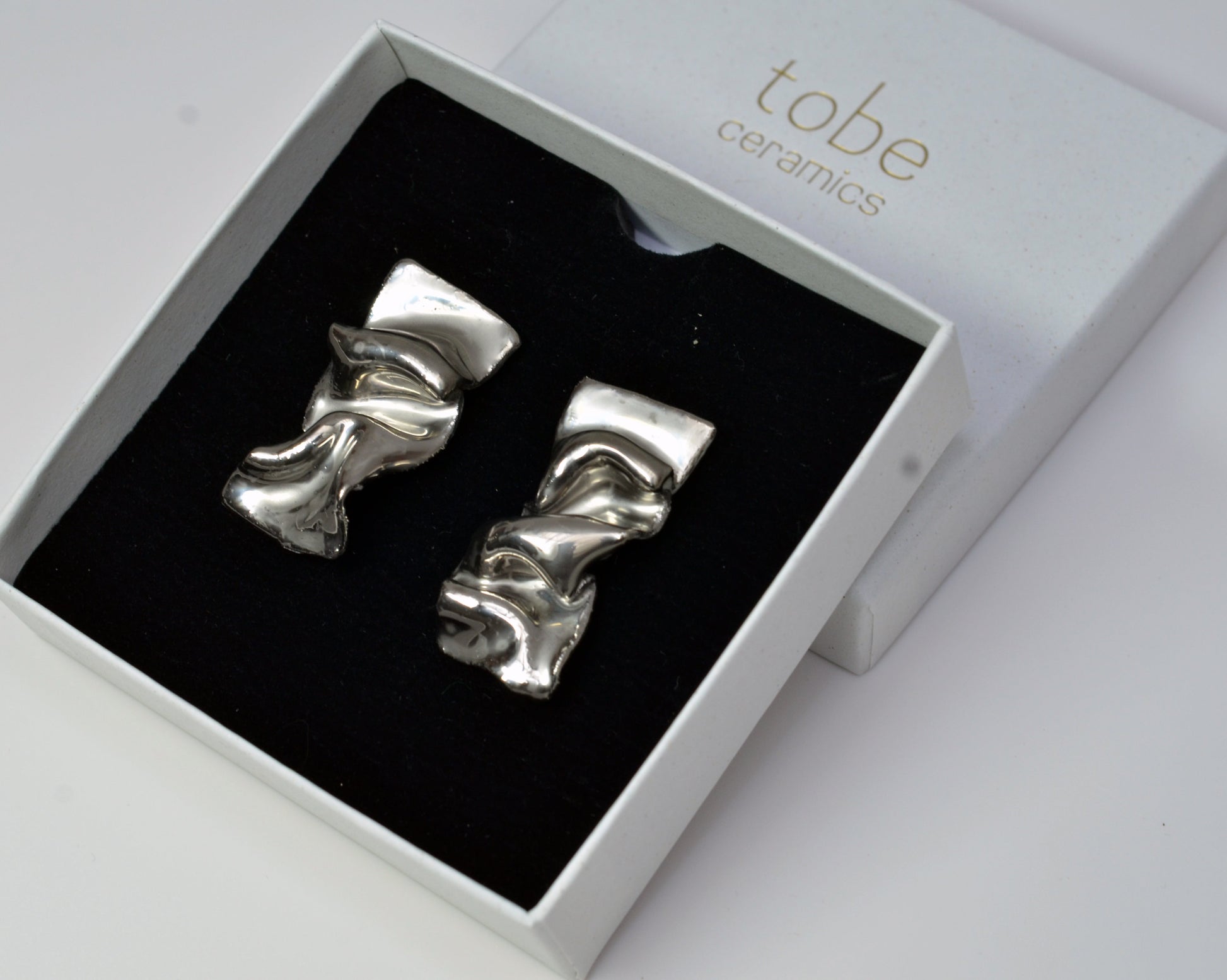 Courageously Vulnerable. Handmade Porcelain Earrings
