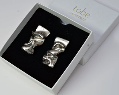 Courageously Vulnerable. Handmade Porcelain Earrings