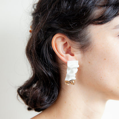 Courageously Vulnerable. Handmade Porcelain Earrings