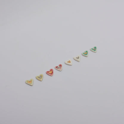 love - porcelain earrings