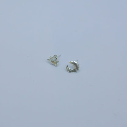 Echi iridescenti small stud - single earring