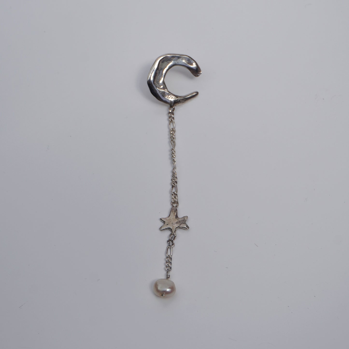 Bagliore Notturno - Small Stud Moon Earring