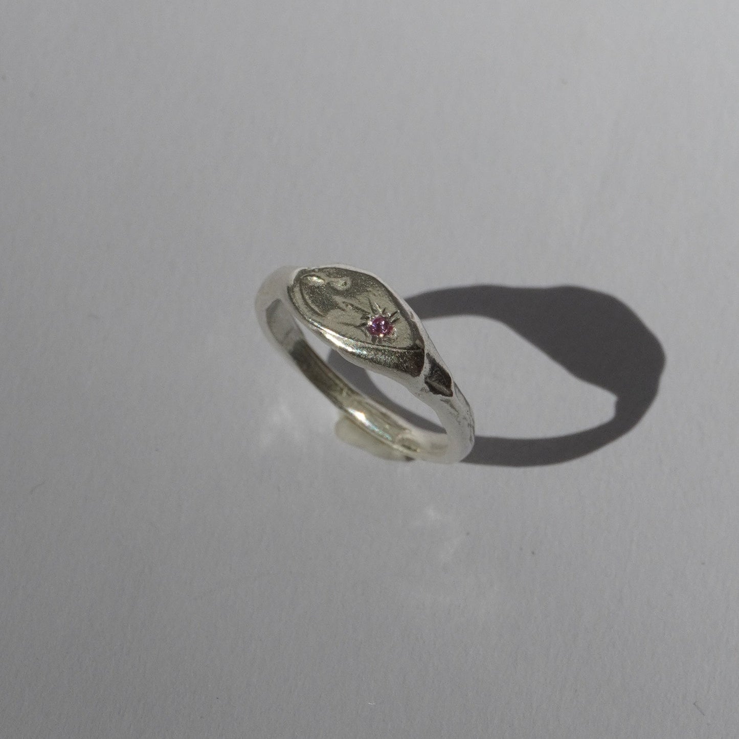 Signet ring with stone