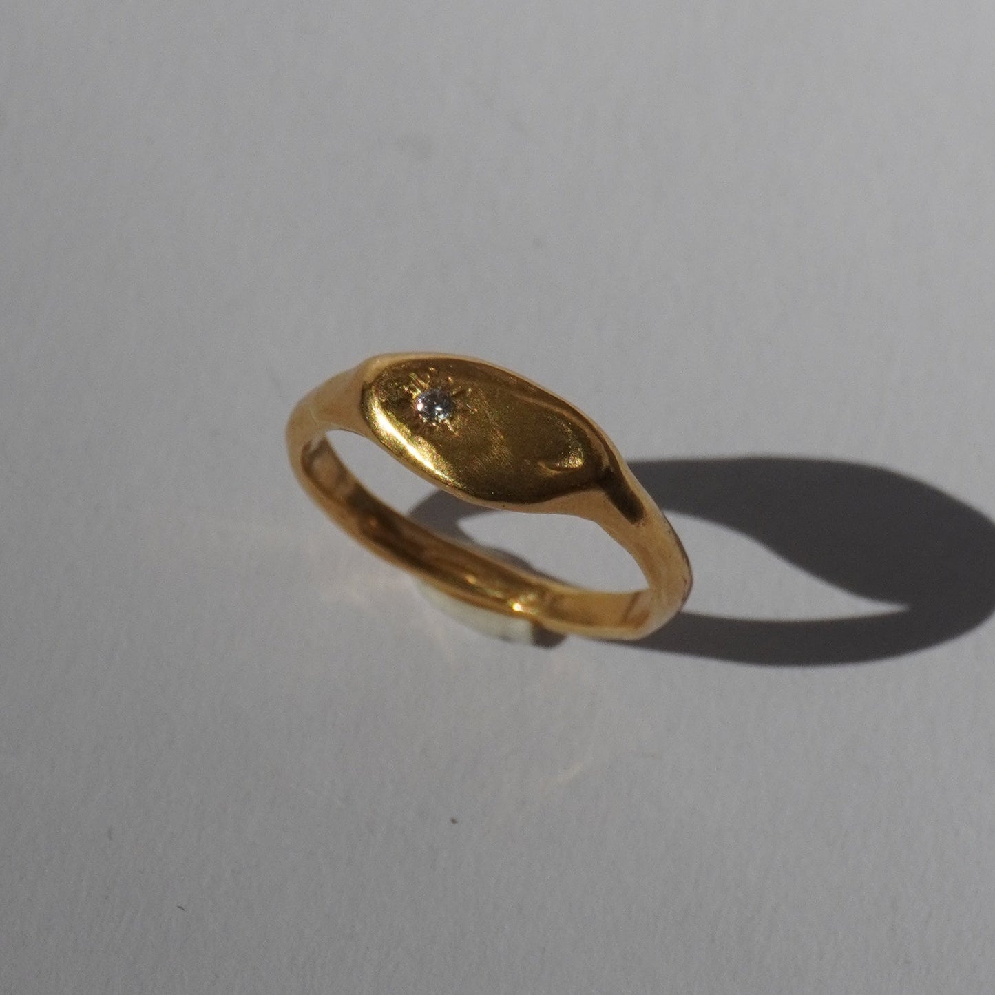 Signet ring with stone