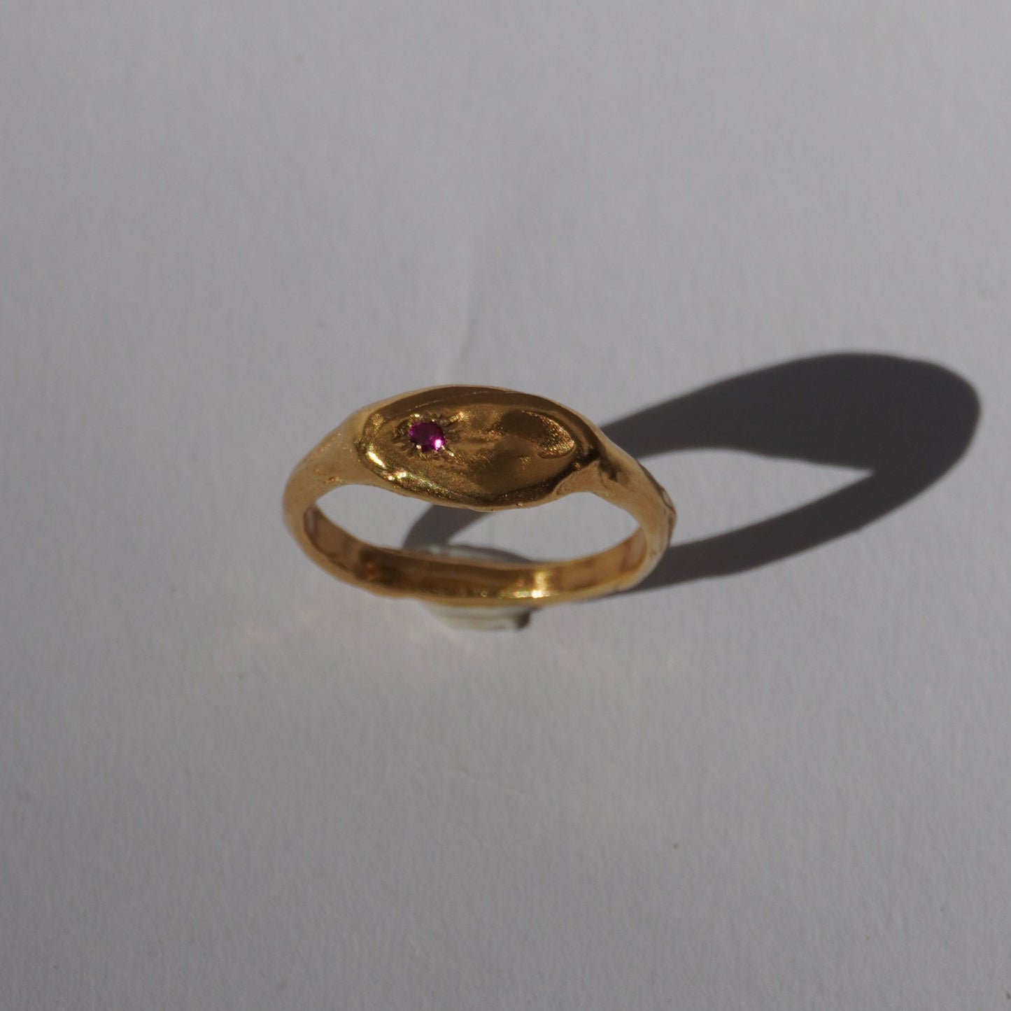 Signet ring with stone