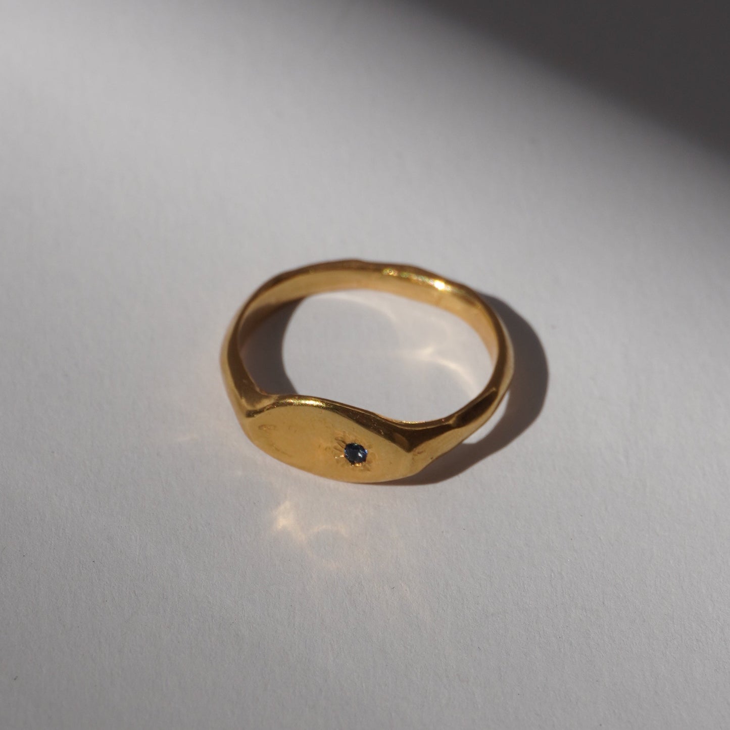 Signet ring with stone