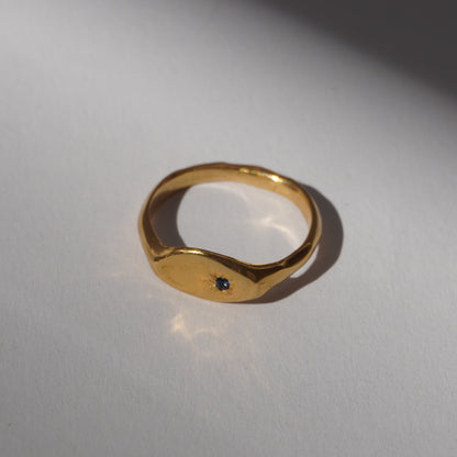 Signet ring with stone