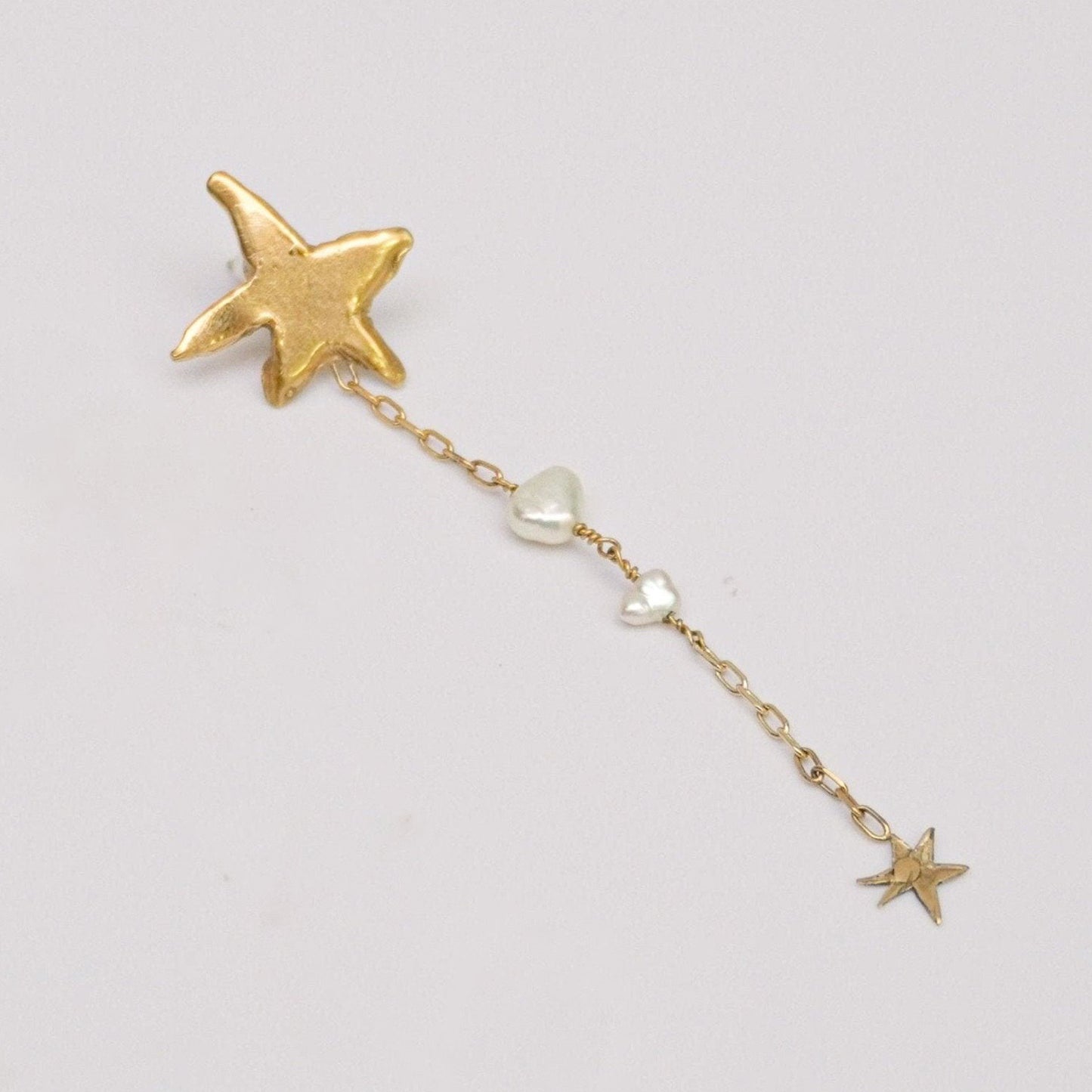Bagliore Notturno - Star Drop Stud Single Earring