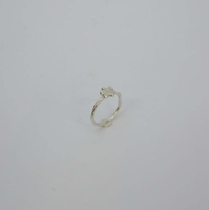 Little Things Metal Ring kindness silver, organic-shaped