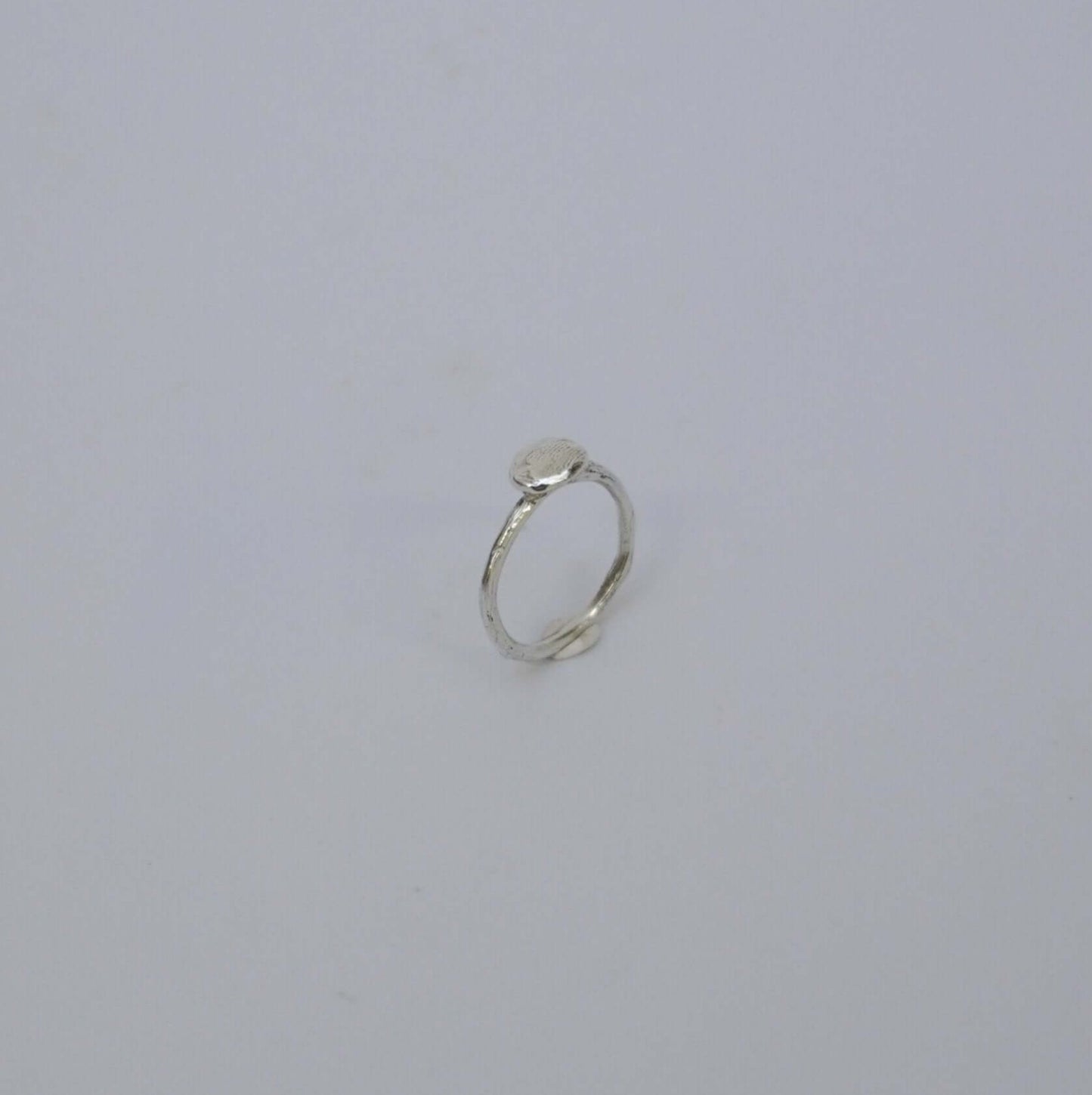 Little Things Metal Ring simplicity silver organic-shaped