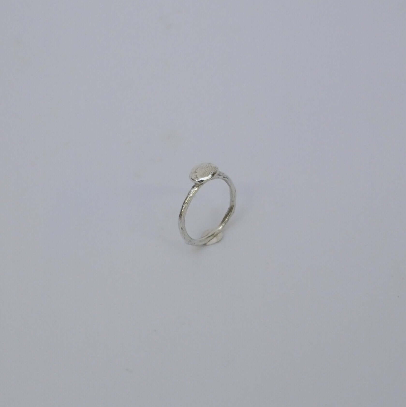 Little Things Metal Ring simplicity silver organic-shaped