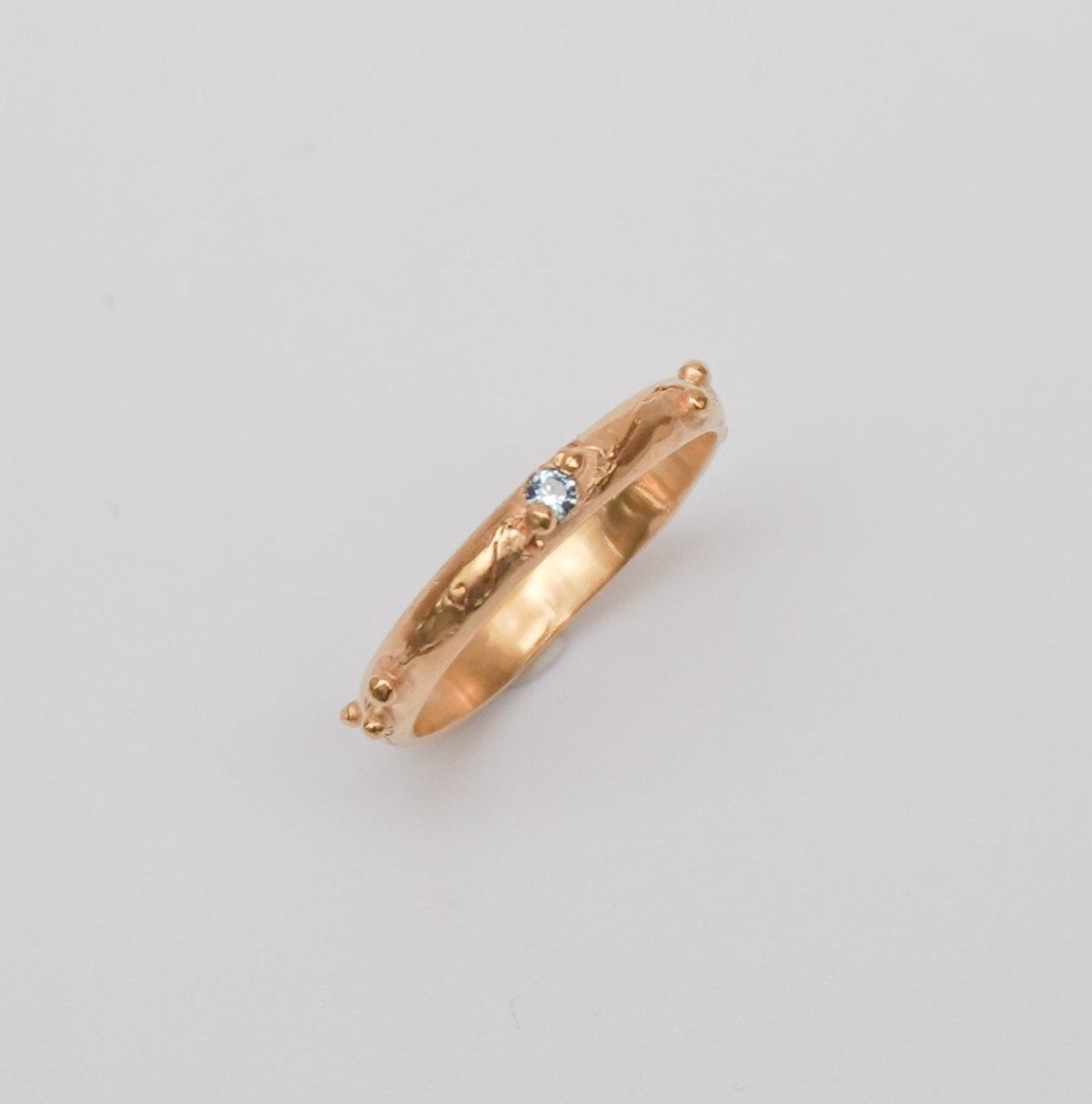 Unique Handmade Gold-plated Ring - New Faith - zirconias