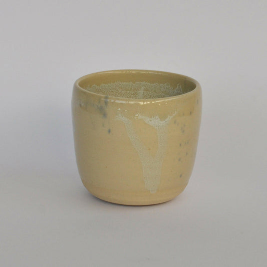 Handmade japanese design cup with delicate natural glaze touch